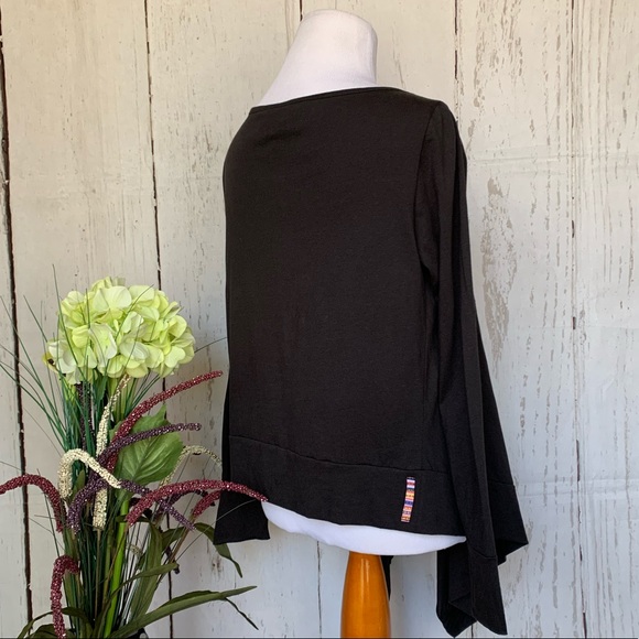 Talia Ainsley Long Sleeves Top Black XS - Picture 4 of 8